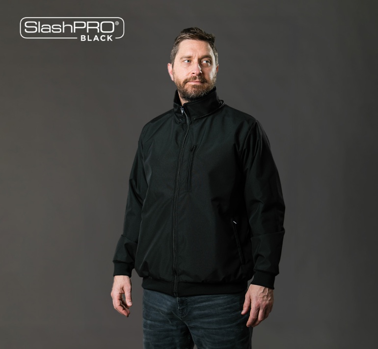 SlashPRO® BLACK Slash Resistant Harrington Jacket