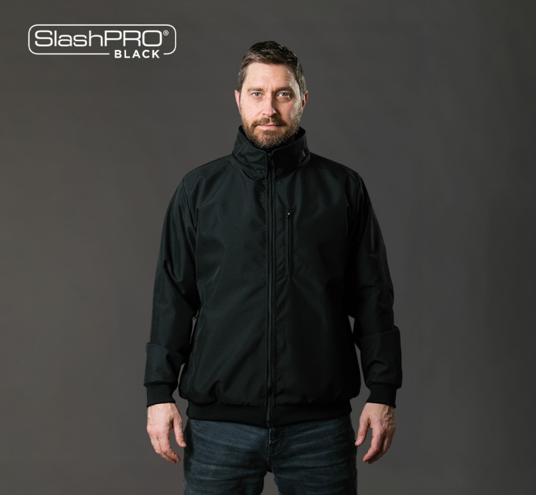 SlashPRO® BLACK Slash Resistant Harrington Jacket