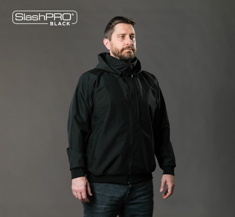 SlashPRO® BLACK Slash Resistant Harrington Jacket